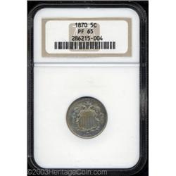 1870 5C PR65 NGC.
