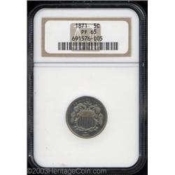 1871 5C PR65 NGC.