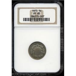 1873 5C Closed 3 PR65 NGC.