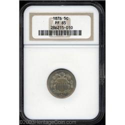1876 5C PR65 NGC.