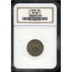 1878 5C PR65 NGC.