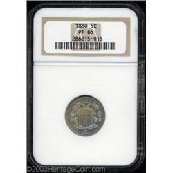 1880 5C PR65 NGC.