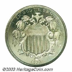 1866 5C Rays PR66 NGC.