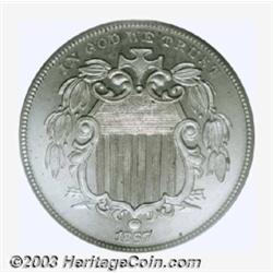 1867 5C No Rays PR65 Cameo PCGS.