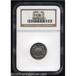 1869 5C PR66 NGC.