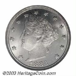 1883 5C No Cents MS67 NGC.