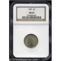 1901 5C MS65 NGC.