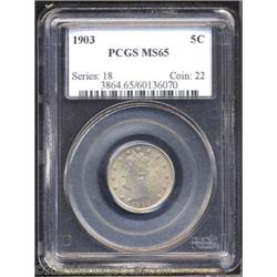 1903 5C MS65 PCGS.