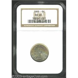 1905 5C MS65 NGC.