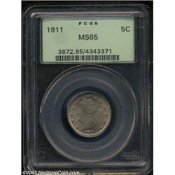 1911 5C MS65 PCGS.