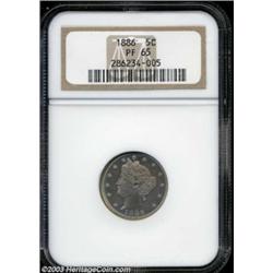 1886 5C PR65 NGC.