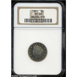 1891 5C PR65 NGC.