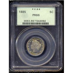 1885 5C PR66 PCGS.