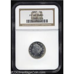 1897 5C PR66 Cameo NGC.