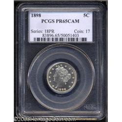 1898 5C PR65 Cameo PCGS.