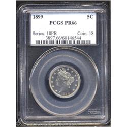 1899 5C PR66 PCGS.