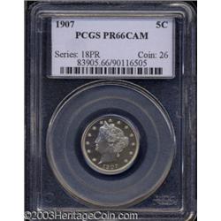 1907 5C PR66 Cameo PCGS.
