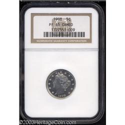 1908 5C PR65 Cameo NGC.