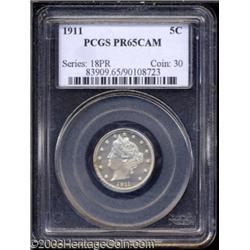 1911 5C PR65 Cameo PCGS.