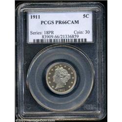1911 5C PR66 Cameo PCGS.
