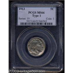 1913 5C Type One MS66 PCGS.