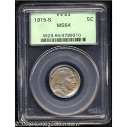 1915-S 5C MS64 PCGS.