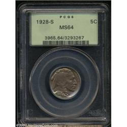 1928-S 5C MS64 PCGS.