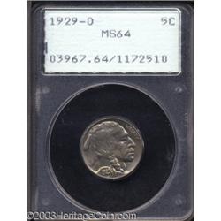 1929-D 5C MS64 PCGS.