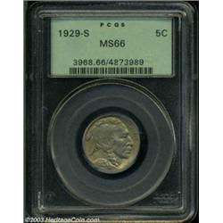 1929-S 5C MS66 PCGS.