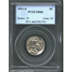 1931-S 5C MS66 PCGS.