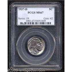 1937-D 5C MS67 PCGS.