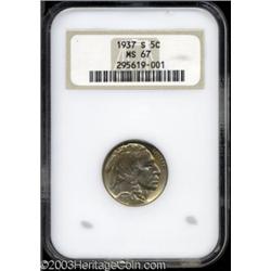 1937-S 5C MS67 NGC.