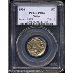 1936 5C Type One--Satin Finish PR66 PCGS.