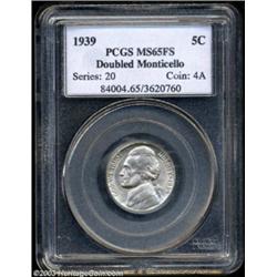 1939 5C Doubled MONTICELLO MS65 Full Steps PCGS.