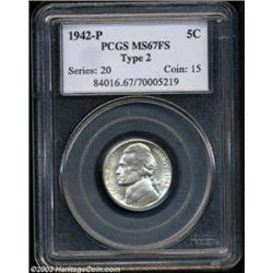 1942-P 5C Type Two MS67 Full Steps PCGS.