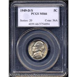 1949-D/S 5C MS66 PCGS.