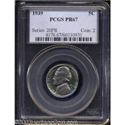 1939 5C Reverse of 1938 PR67 PCGS.