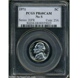 1971 5C No S PR68 Cameo PCGS.