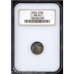 1832 H10C MS63 NGC.