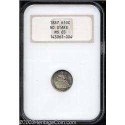 1837 H10C Large Date (Curl Top 1) MS65 NGC.