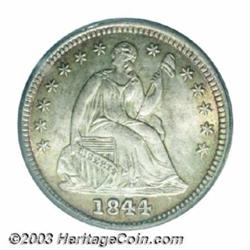 1844 H10C MS66 PCGS.