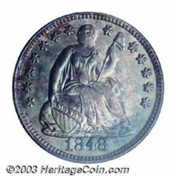 1848 H10C Medium Date MS65 PCGS.