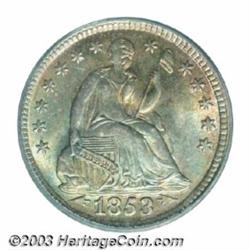 1853 H10C Arrows MS66 PCGS.