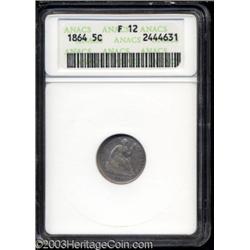 1864 H10C Fine 12 ANACS.