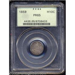 1859 H10C PR65 PCGS.