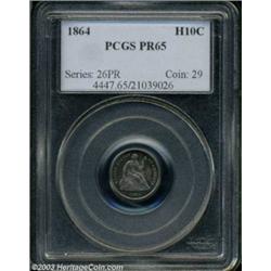 1864 H10C PR65 PCGS.