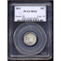 1831 10C MS63 PCGS.