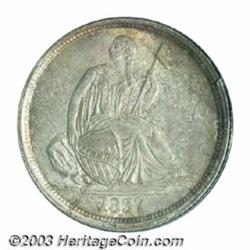 1837 10C Large Date MS66 PCGS.