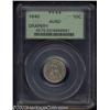 Image 1 : 1840 10C Drapery AU50 PCGS.