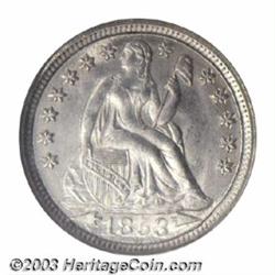 1853 10C Arrows MS66 NGC.